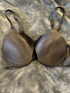 Rising Star Plunge Push Up Bra in Petra Satin 38DD